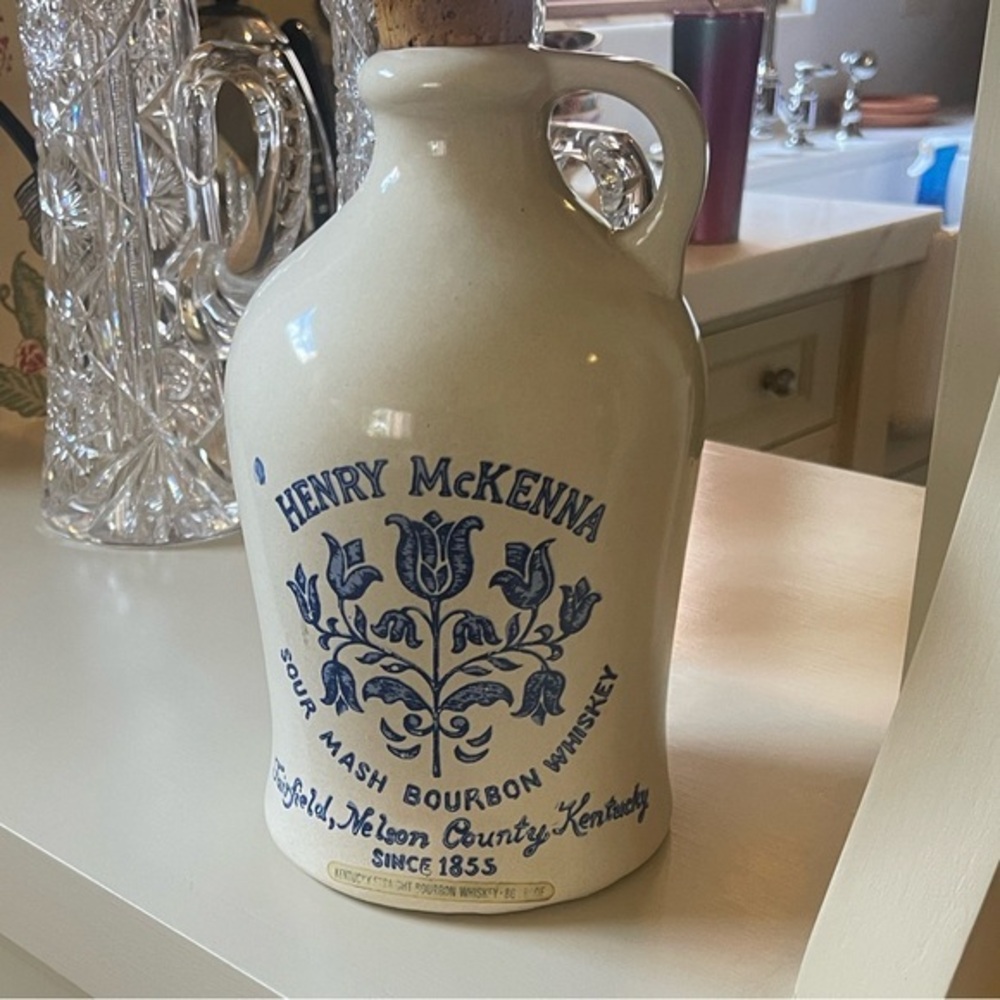Henry McKenna Ceramic Jug 1/2 gallon Vintage